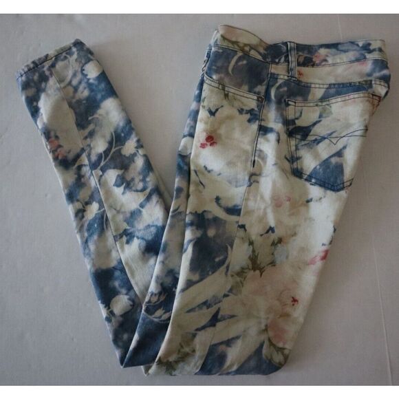 Polo Ralph Lauren Women's Sz 26 Floral Print Emma Tompkins Skinny Jeans - Picture 14 of 15